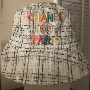 CC Multicolor Tweed Bucket Hat